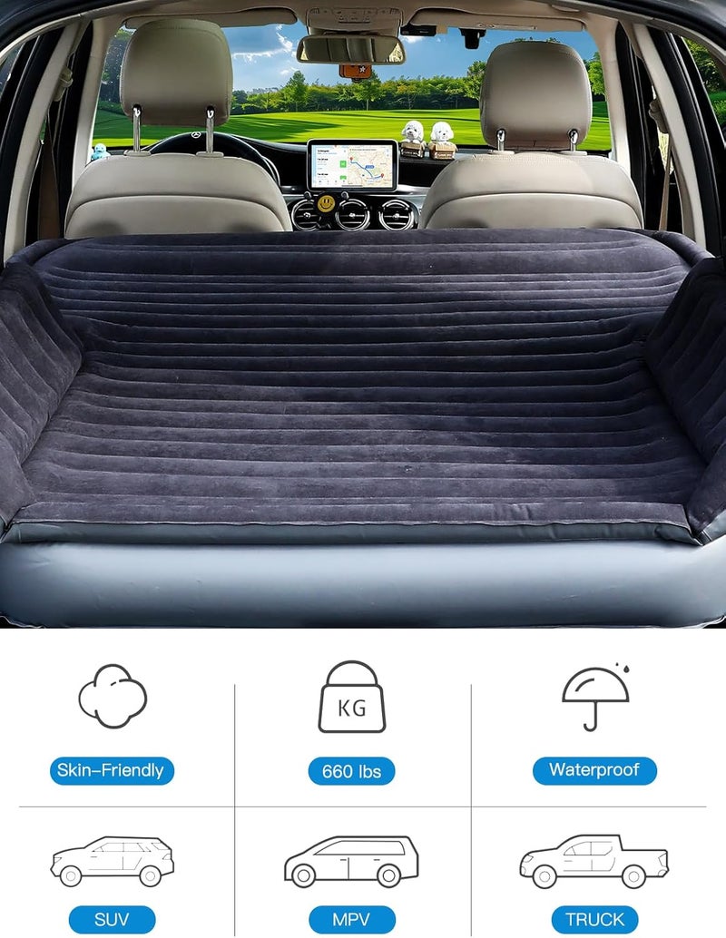 Canodoky Upgrade SUV Air Mattress with Cordless Built-in Pump & 'Mattress Wings', 7-inch Height - Image 5