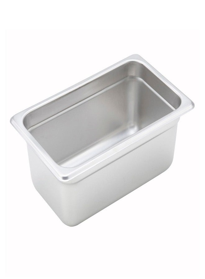 وينكو صينية طعام معدنية من وينكو، مقاس 1/4، عمق 4 بوصات، مانعة للانحشار، عيار 22