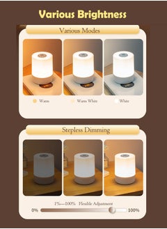 infino Rechargeable Touch Night Light, Dimmable LED Bedside Lamp with Remote, Baby Nursery Lamp, 3 Color Temperatures, Timer, Perfect for Bedroom, Dorm, Night Feeding  - Image 4