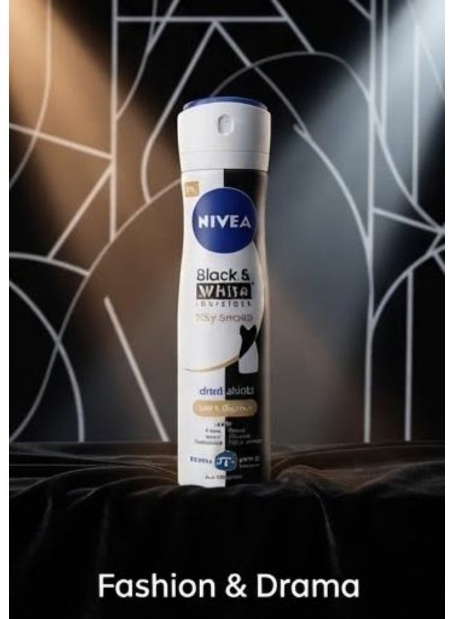 Nivea Antiperspirant Spray Black & White Invisible150 Ml (Packaging may vary) - Image 4