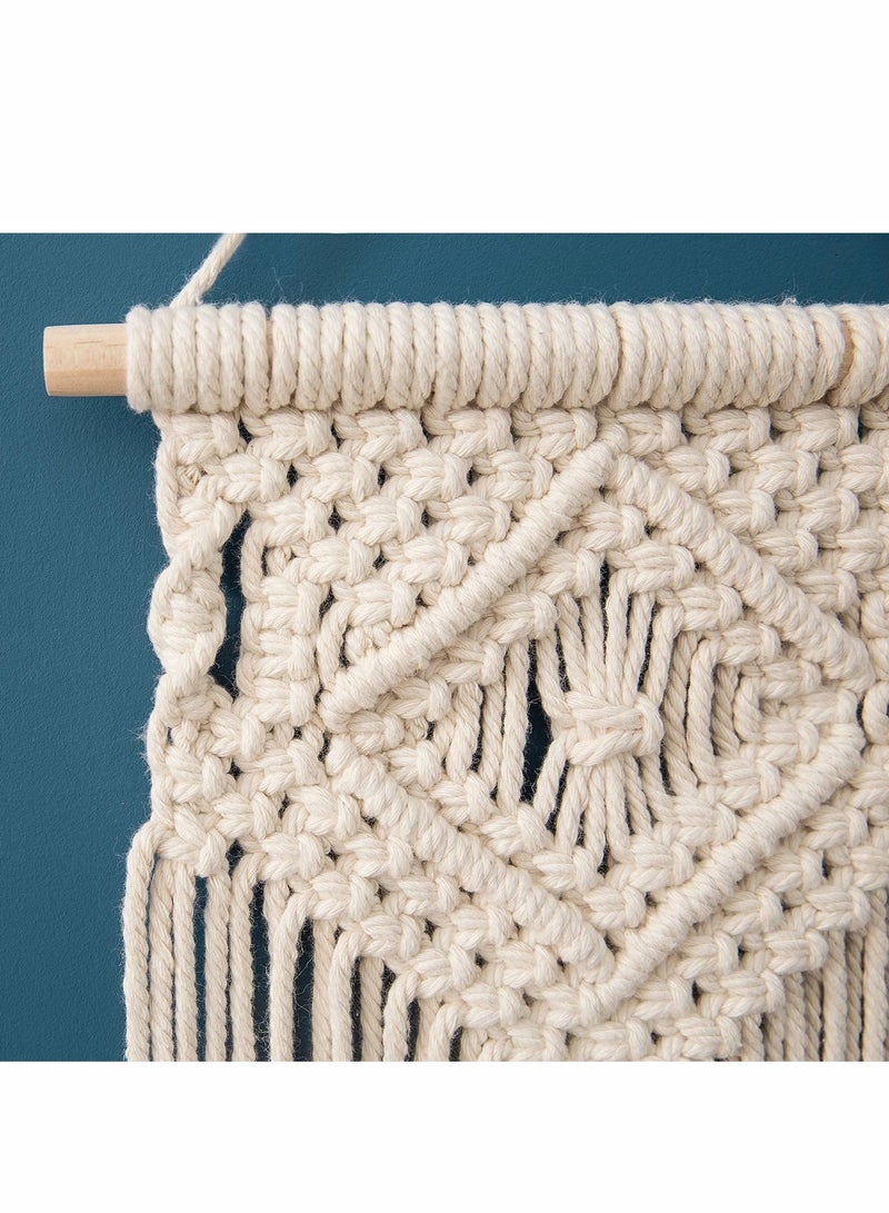 Excefore Wall-Mounted Small Woven Tapestry Wall Art Decoration-Suitable for Bohemian Style Home Decoration, Apartment, Nursery, Party Decorations, Two Random Styles, 2PCS  - Image 2