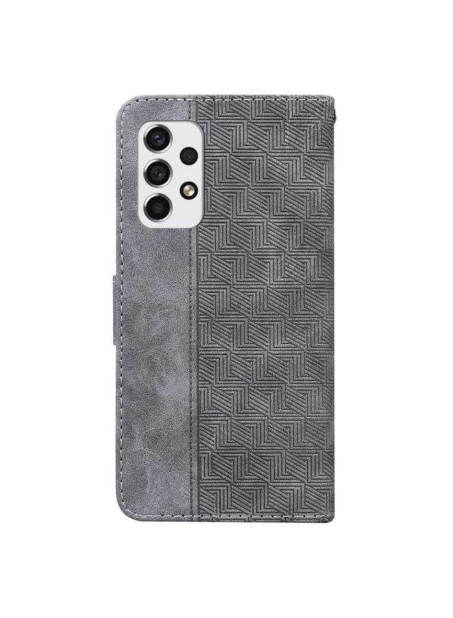 اس-توب جراب لهاتف Samsung Galaxy A73 5G، جراب جلدي منقوش هندسيًا - Image 3