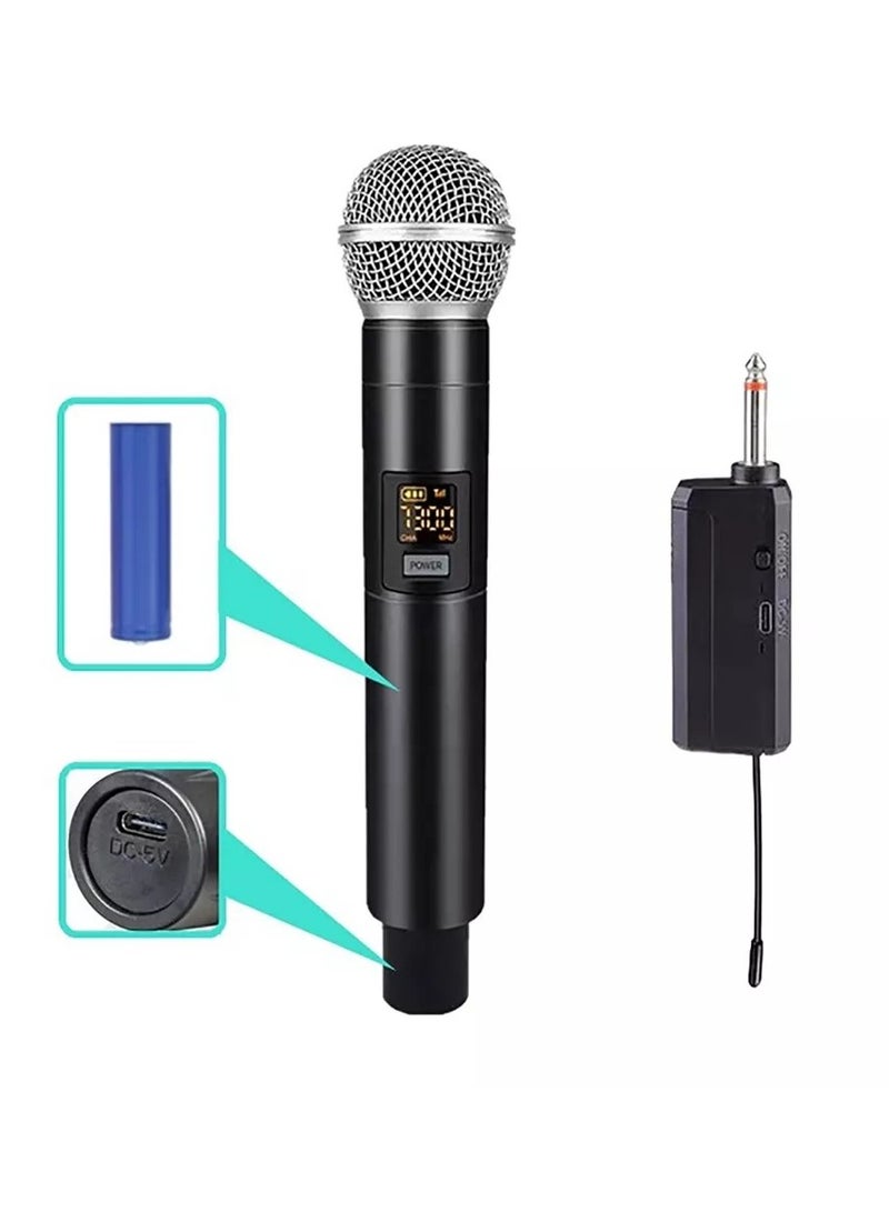 UHF Wireless Dual Microphone Professional Transmitter and Receiver System Universal - Image 5