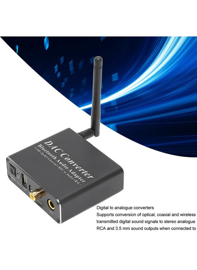 Arabest - DAC Converter Professional Coaxial SPDIF Optical Input RCA 3.5 mm Output DAC Bluetooth Adapter - Image 1