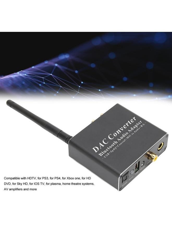 Arabest - DAC Converter Professional Coaxial SPDIF Optical Input RCA 3.5 mm Output DAC Bluetooth Adapter - Image 1