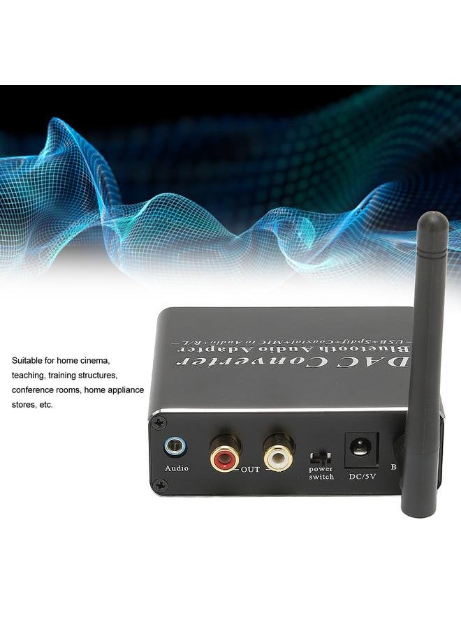 Arabest - DAC Converter Professional Coaxial SPDIF Optical Input RCA 3.5 mm Output DAC Bluetooth Adapter - Image 1