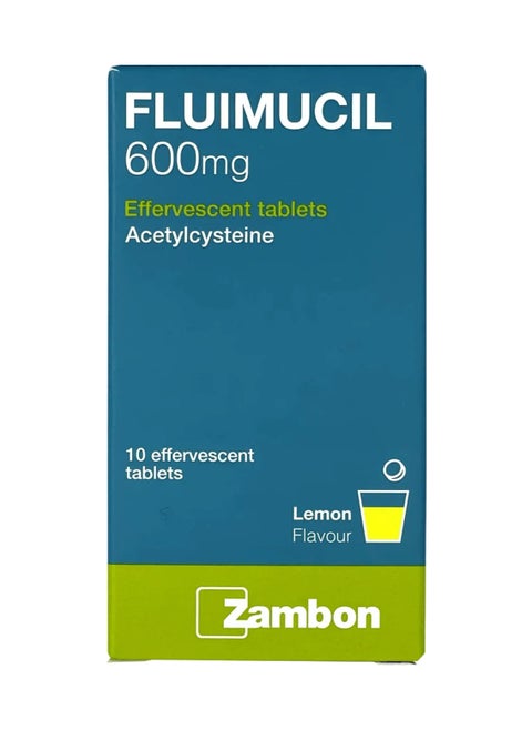 Fluimucil 600Mg 10 Effervescent Tablets