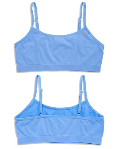 Limited Too Girls Training Bra - 6 Pack Sports Bra with Adjustable Straps (7-16), Size 14-16, Pink/White/Light Blue - Image 4