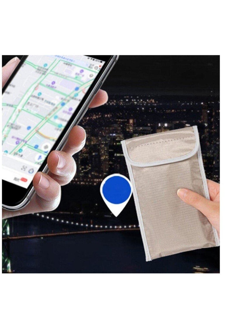 Excefore - Cell Phone Rf Blocker Bag, Car Key Signal Blocker Wallet, Anti-Tracking EMF GPS RFID Privacy Case Covers, Smartphone Electronic Devices Anti-tracking Wallet - Image 1