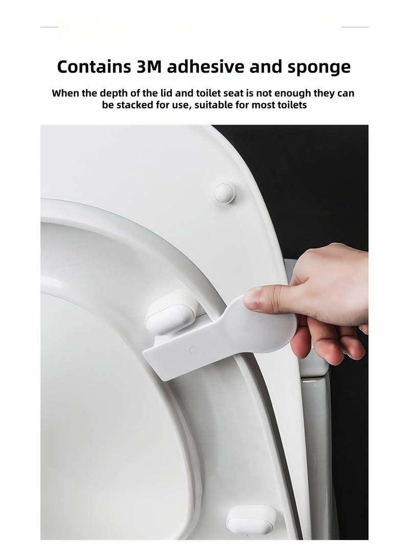 مقبض اليد غير القذرة ، مقبض السيليكون الجانبي يقلب القطع الأثرية ، غطاء المرحاض ، فتح مقعد المرحاض ، رفع غطاء المرحاض ، مقبض لاصق ذاتي سهل الاستخدام (الزهور) - Image 1
