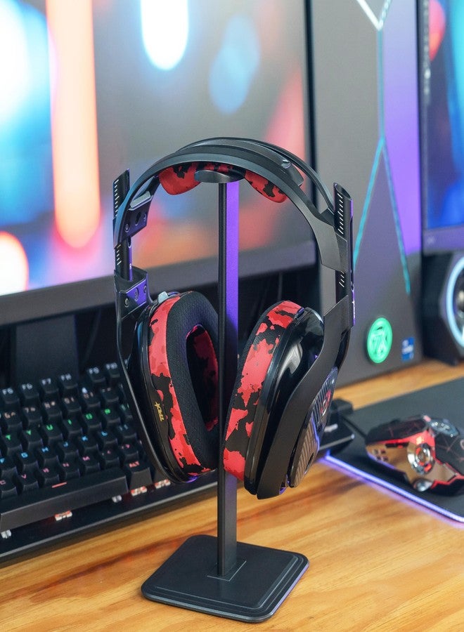 WC Mod Kit A40 - Earmuffs with cooling gel and replaceable headband compatible with Astro A40 Gen 4 and A40 TR by Wicked Cushions | Greater comfort, cooling and durability | Red Camo - Image 3