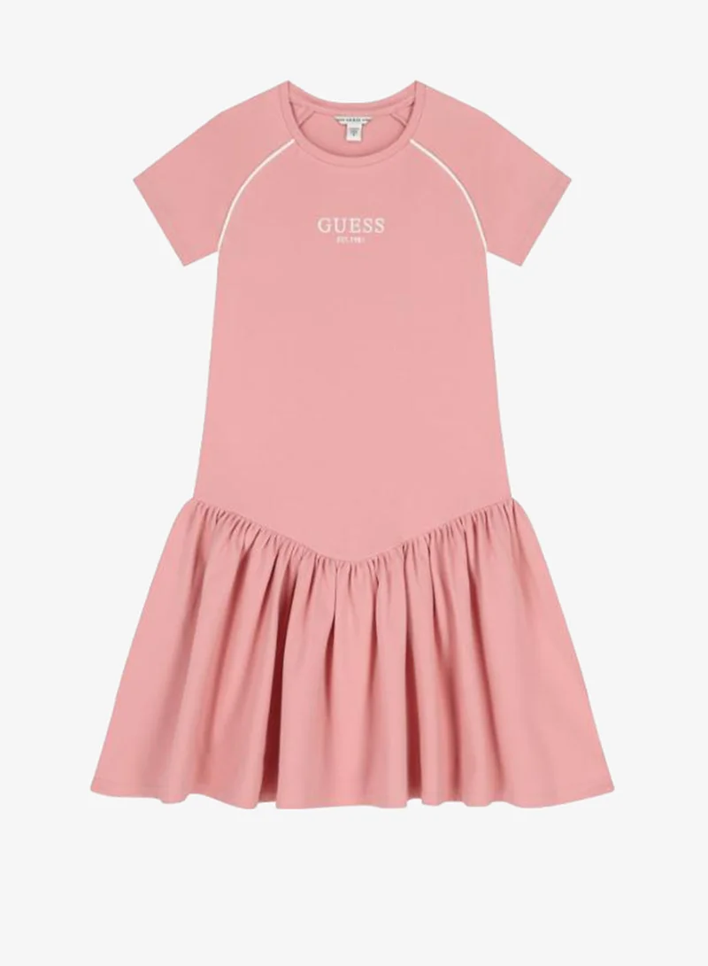 GUESS Youth Punto Milano Short Sleeve Mini Dress