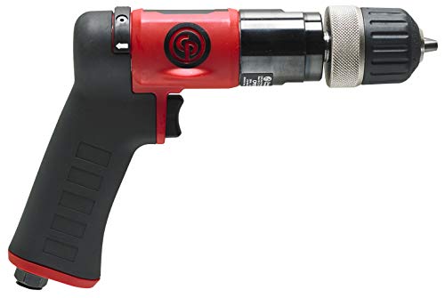 Chicago Pneumatic CP9287C - Air Power Drill, 3/8 Inch (10 mm), Keyless Chuck, Pistol Handle, 0.62 HP / 460 W, Stall Torque 4.1 ft. lbf / 5.5 NM, 3000 RPM, Hand Drill, Power Tools & Home Improvement - Image 1