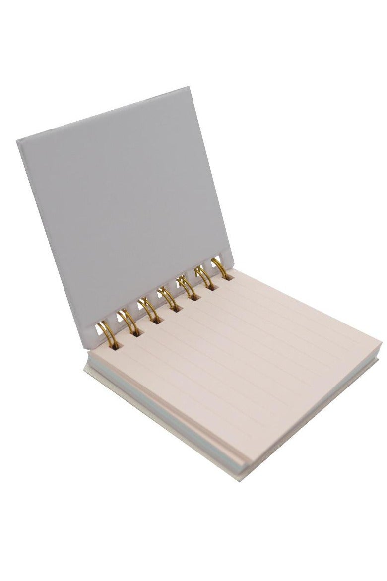 ROCO Notebook Flower with Word "Cute" | 9.5 X 10 cm | 96 Sheets | Single Ruled (Colored Pages) - Image 2