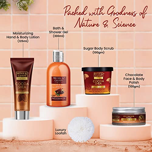 BRYAN  CANDY Bryan & Candy Cocoa Shea Bath Tub Collection,Gift Set For Women And Men, Complete Home Spa Experience.|Ph5.5 Skin Friendly - Image 3