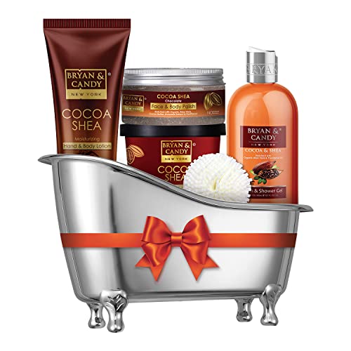 BRYAN  CANDY Bryan & Candy Cocoa Shea Bath Tub Collection,Gift Set For Women And Men, Complete Home Spa Experience.|Ph5.5 Skin Friendly - Image 1