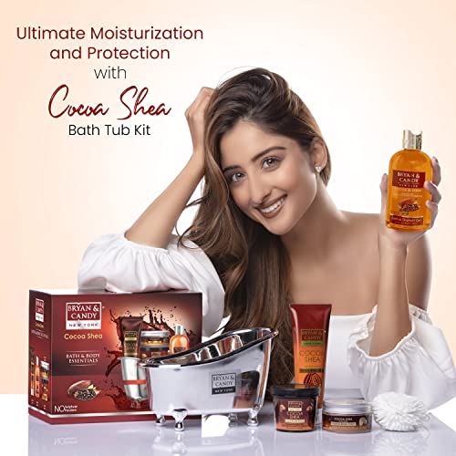 BRYAN  CANDY Bryan & Candy Cocoa Shea Bath Tub Collection,Gift Set For Women And Men, Complete Home Spa Experience.|Ph5.5 Skin Friendly - Image 2