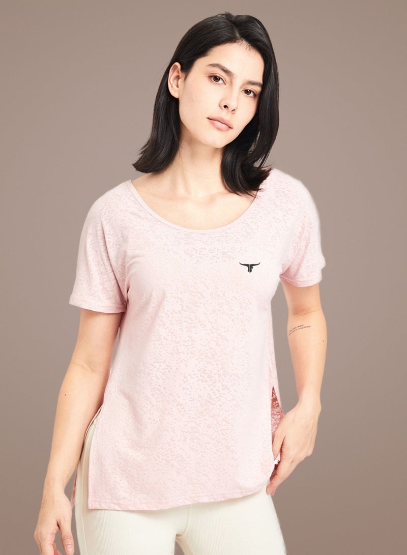 THUGFIT LeapSweep Ladies T-Shirt - Pink - Image 1