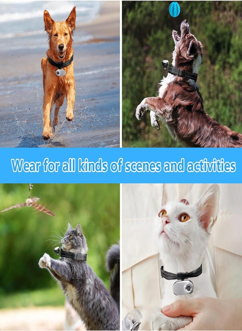Cat Camera Collar with 8GB Memory Card Wireless Small Sports Cam with Video Record 1080P High-Clear Body Camera for Pets Indoors/Outdoors - Image 3