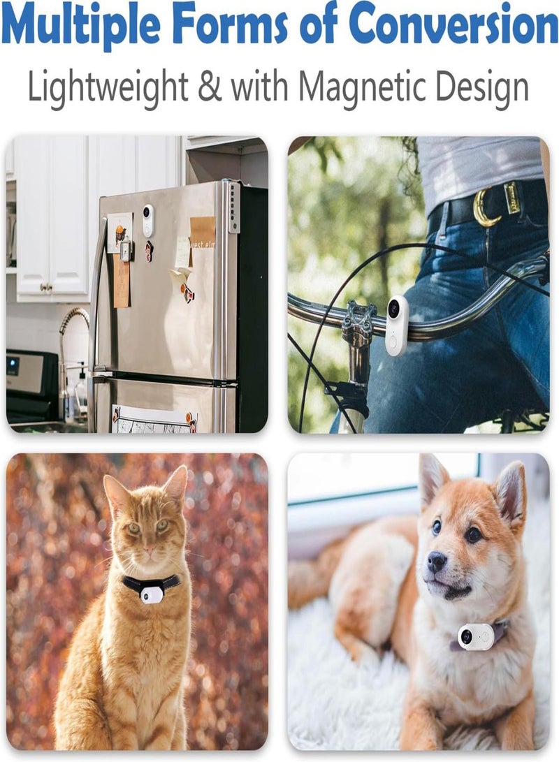 Cat Camera Collar with 8GB Memory Card Wireless Small Sports Cam with Video Record 1080P High-Clear Body Camera for Pets Indoors/Outdoors - Image 2