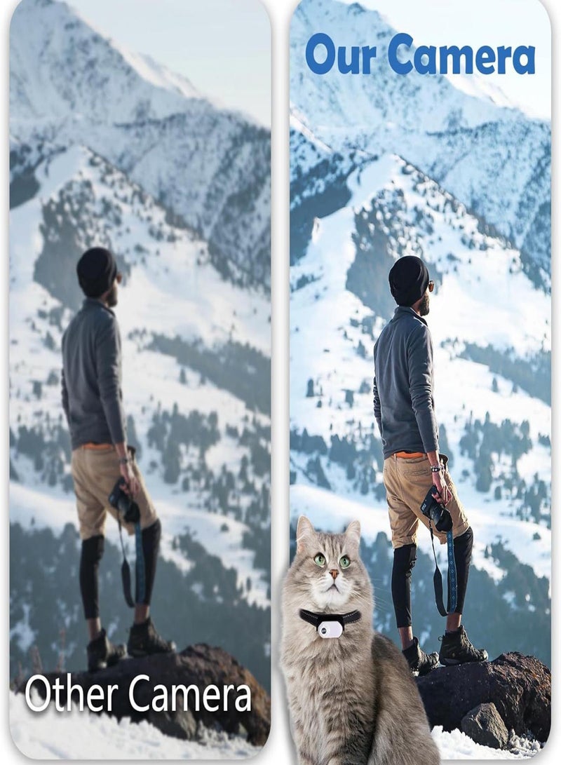 Cat Camera Collar with 8GB Memory Card Wireless Small Sports Cam with Video Record 1080P High-Clear Body Camera for Pets Indoors/Outdoors - Image 4