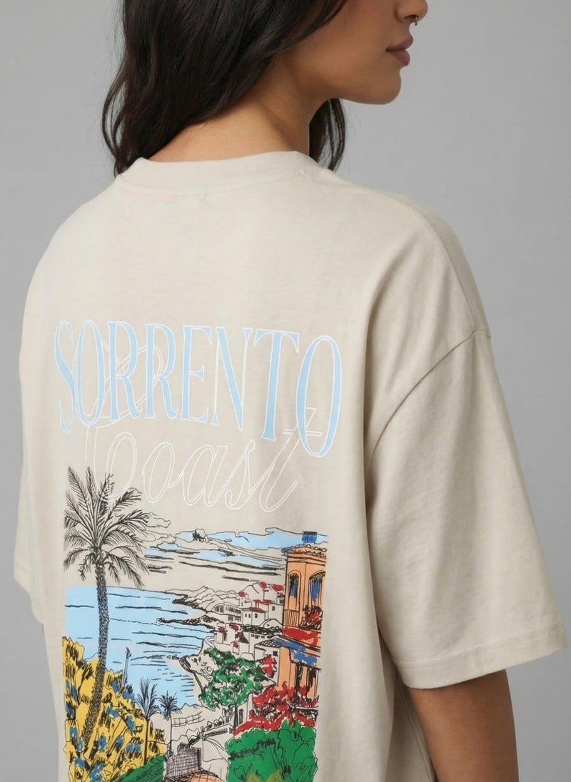 Nobero Oversized Graphic Print T-shirt - Image 5