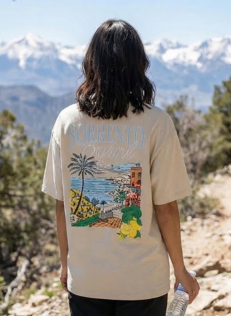Nobero Oversized Graphic Print T-shirt - Image 2