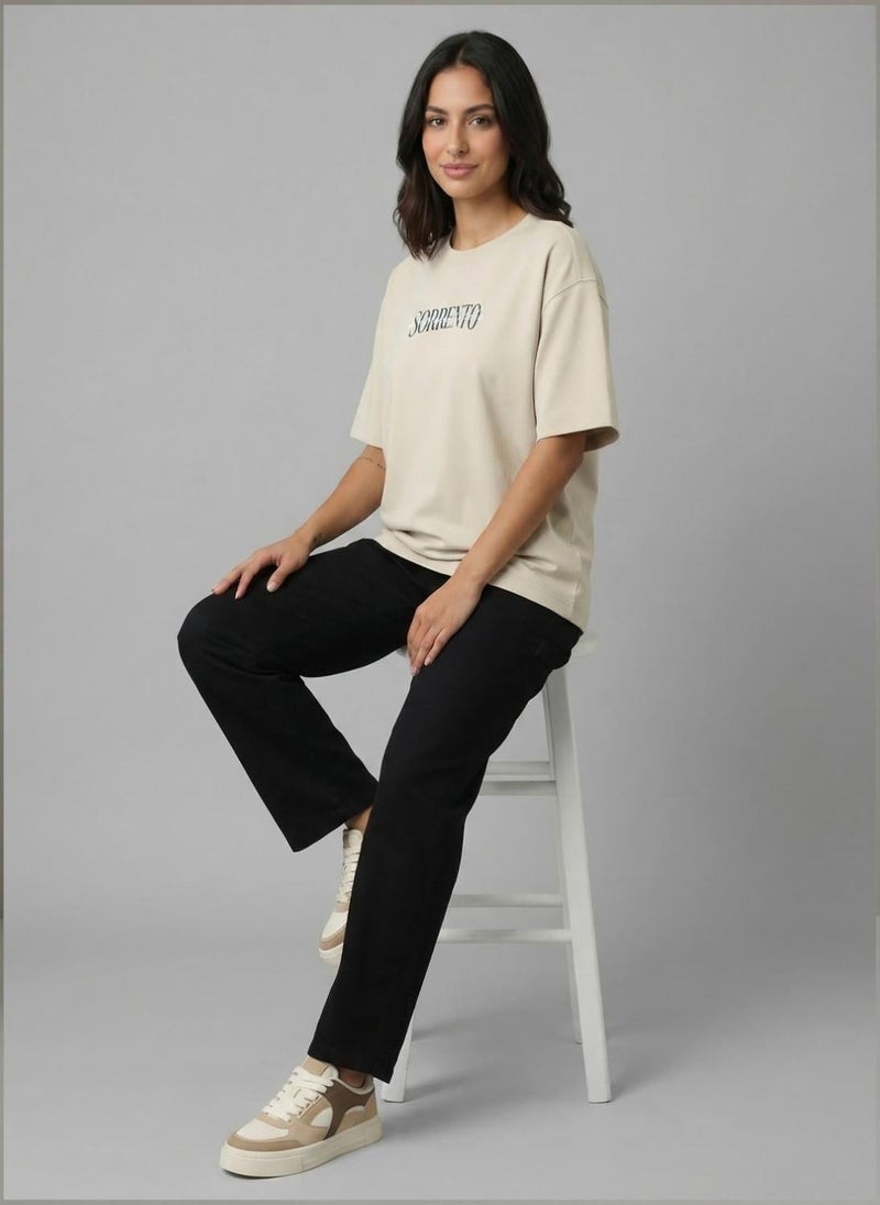 Nobero Oversized Graphic Print T-shirt - Image 4