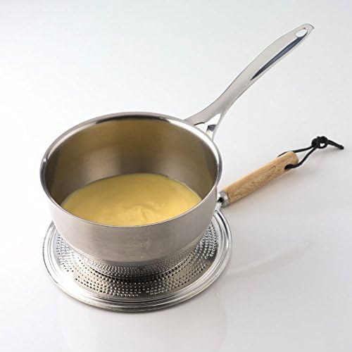 SHREESAMP SHREESAMP Barbeque Papad Roti Maker Jali Roaster Stainless Steel Round Shape with Wooden Handle Tawa Hot Roasting Jali Diffuser Pad Kitchen for Gas Stove Cooktop Plate Hot Roaster (32x21x1.5CM)  - Image 3