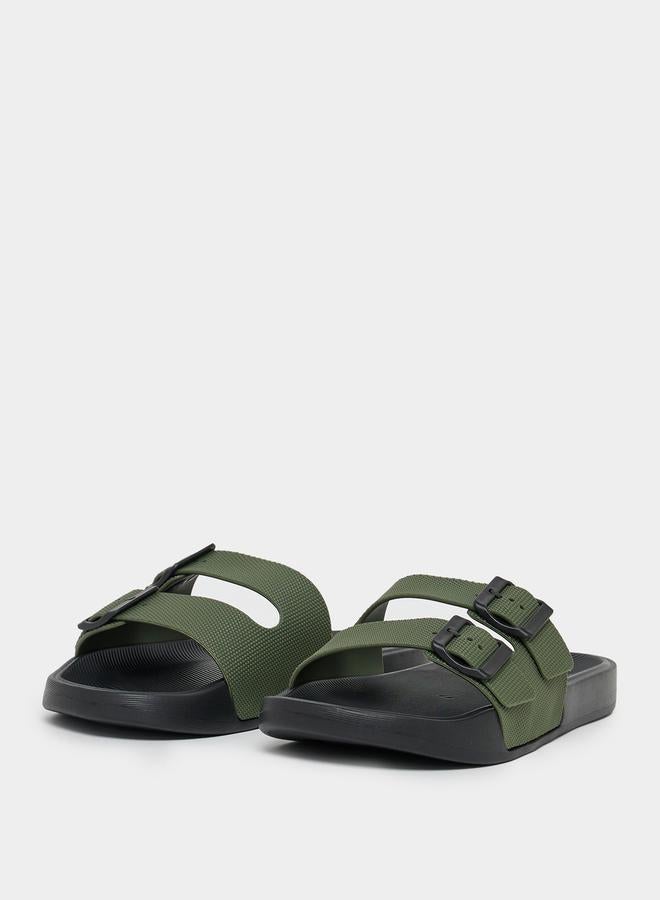 Styli Double Strap Lightweight Slip-on Sandals - Image 2