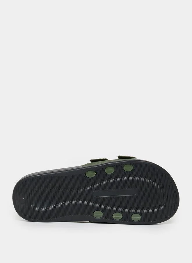 Styli Double Strap Lightweight Slip-on Sandals