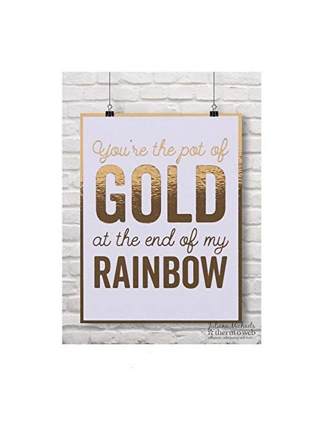 iCraft - 418561 Deco Foil Transfer Sheets 6" X 12" Gold 20 Piece - Image 1