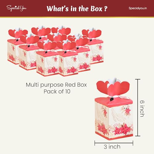 SpecialYou.in Special You Christmas Gifts, Set of 10 Gift Box for Packing, Gift Box Empty, Wedding Return Gifts, Baby Shower Return Gifts, Gift Boxes, Empty Gift Box, Chocolate Box for Gift, Dry Fruit Gift Box - Image 3