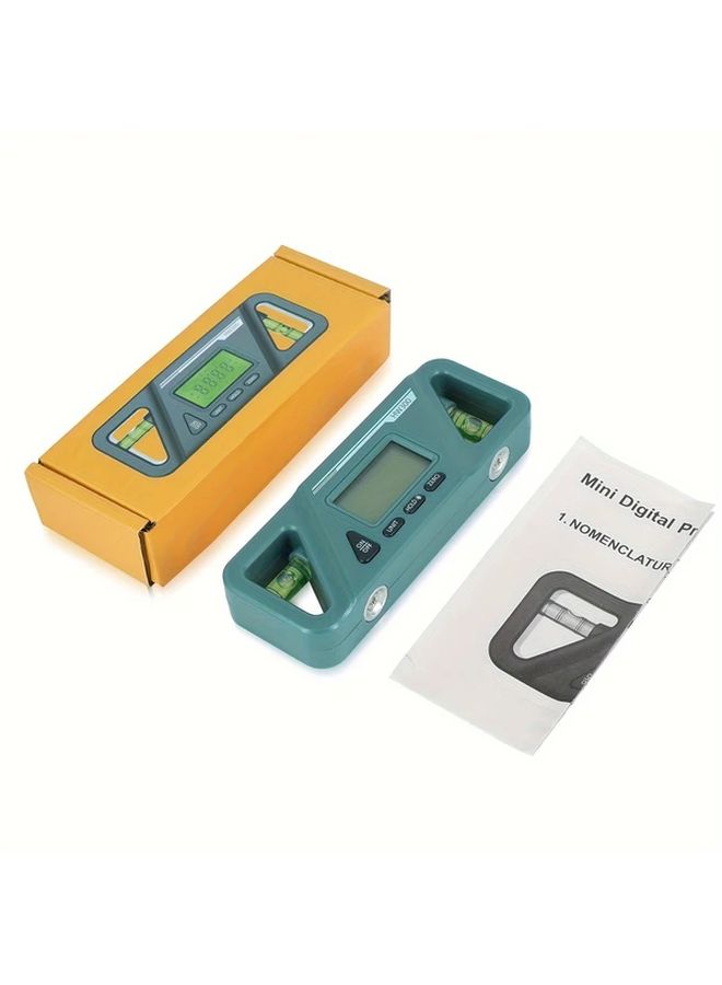 Green Digital Angle Finder Inclinometer Magnetic Backlit LCD Display 0 01 Precision - Image 5