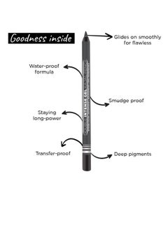 Seven Seas Seven Seas Double Intense Non Transfer Gel Kajal 24hr Stay Water Proof, Smudge Proof Longlasting Formula  Gold Balck Combo21.5g each  - Image 3