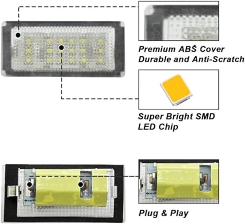Vuzmode 2PCS Number Plate Light for BMW E46 M3 - Image 2
