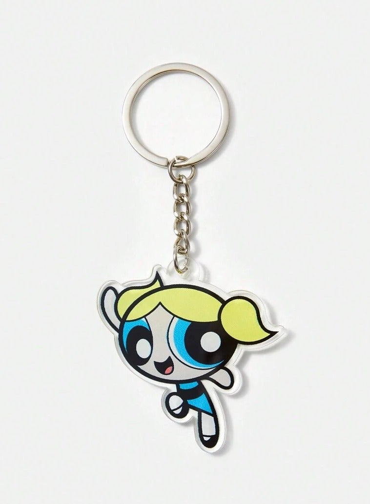Powerpuff Keychain With Bubbles Design - Image 1