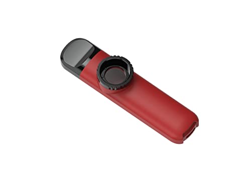 Koldot Kazoo Easy to Learn Musical Instruments Colorful Kazoos with 4 Replacement Flutes Diaphragms Lanyard Red - Image 1