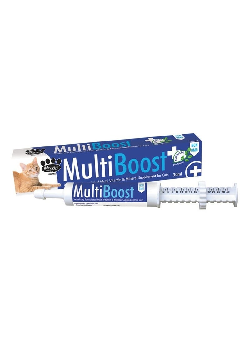 Mervue Mervue MultiBoost Vitamin & Mineral Paste for Cats – Immune Support, Recovery & Coat Care – 30ml  - Image 1