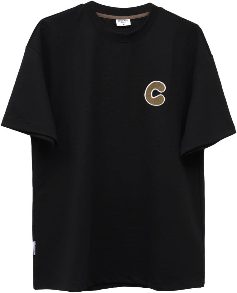 Cedro Men's Oversize Graphic Tee in Black - Image 1