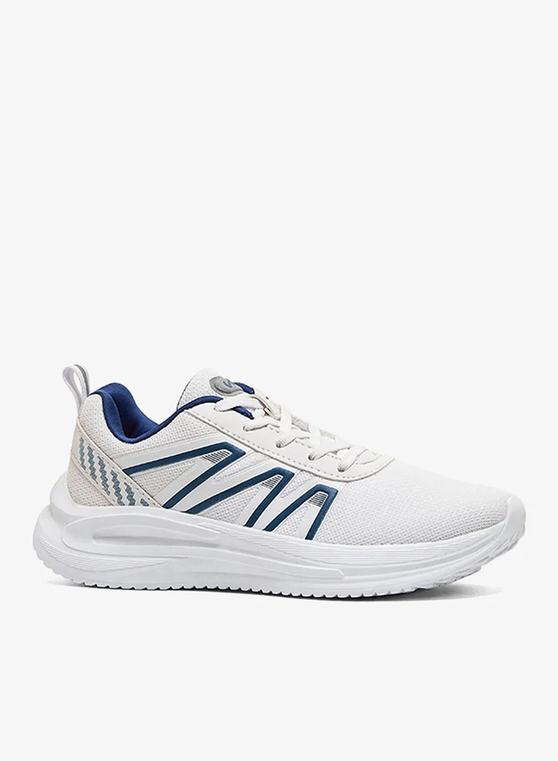 كامبس Men Robe Memory Foam Lace-Up Running Shoes-White