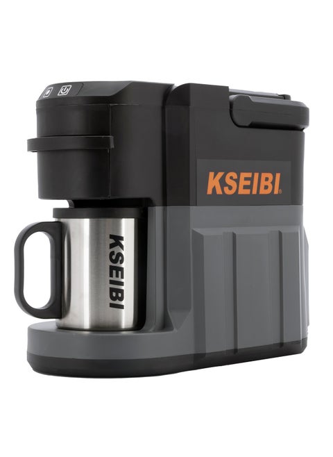 20V Cordless Coffee Machine with 0.24 L Removable Water Reservoir, (TOOL ONLY) for Ground Coffee and Coffee Pods. Outdoor Espresso Machine for Camping, Hunting, Small Espresso Machine for Cappuccino, Latte.