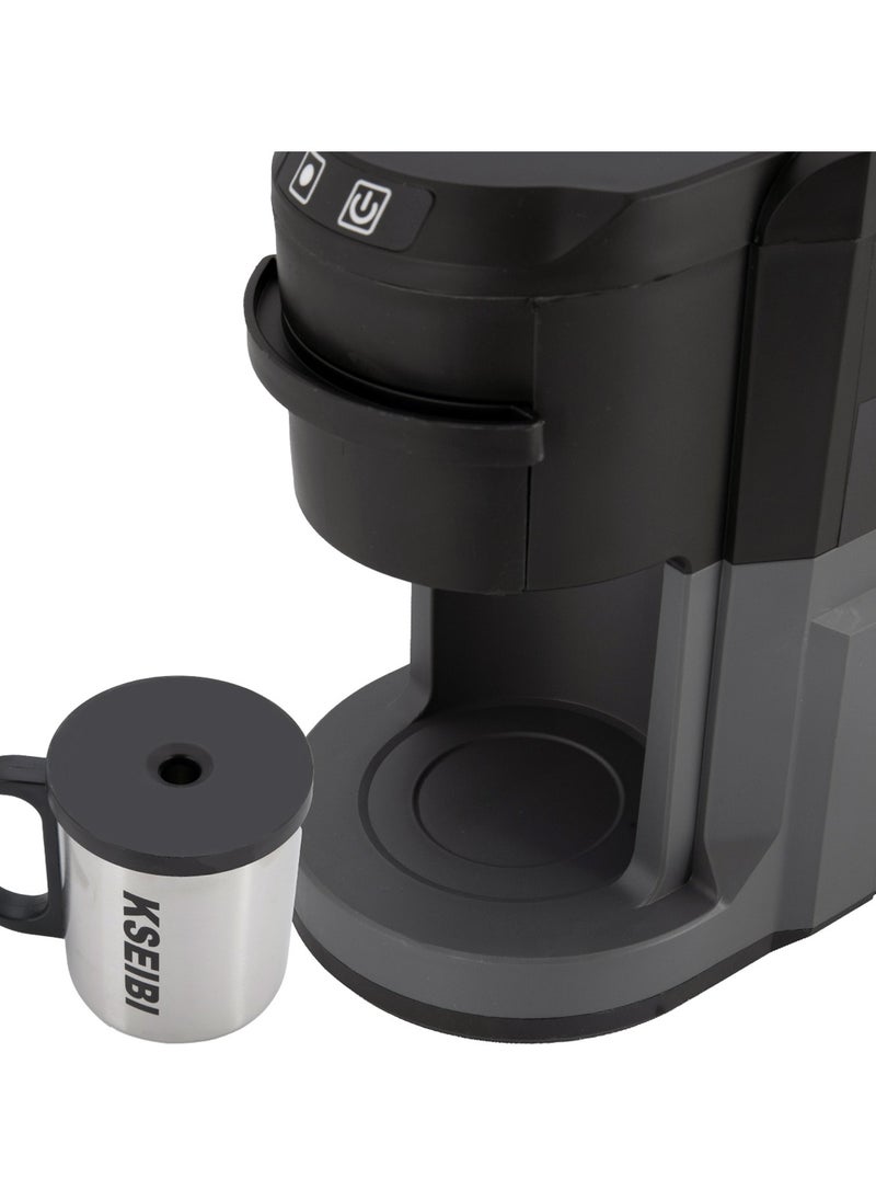 KSEIBI - 20V Cordless Coffee Machine with 0.24 L Removable Water Reservoir, (TOOL ONLY) for Ground Coffee and Coffee Pods. Outdoor Espresso Machine for Camping, Hunting, Small Espresso Machine for Cappuccino, Latte. - Image 1