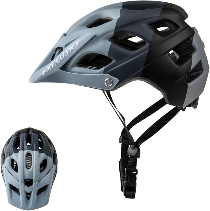 Exclusky Lightweight Mountain Bike Helmet for Adults with Adjustable Visor - Image 1