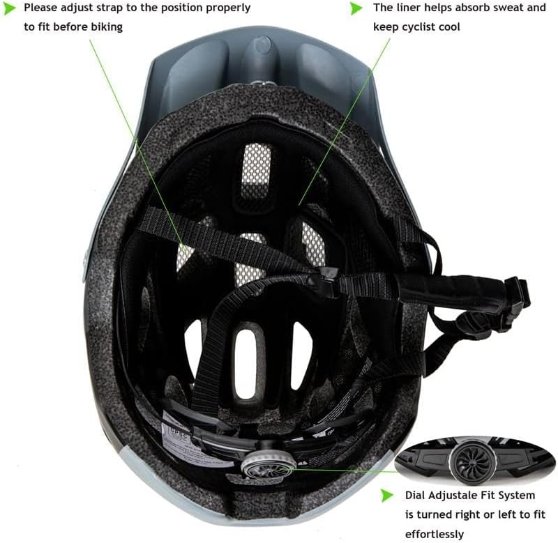 Exclusky Lightweight Mountain Bike Helmet for Adults with Adjustable Visor - Image 5