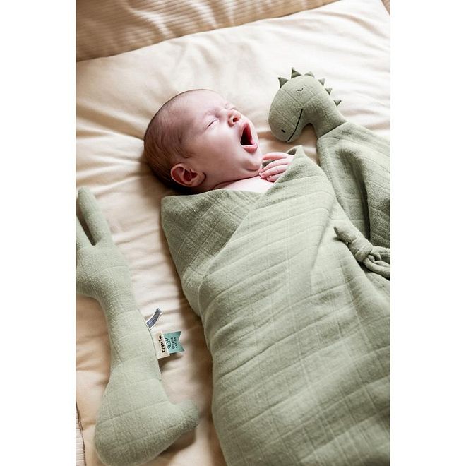 Trixie Bliss Rabbit Rattle, Cute & Fun Design, Durable Construction, Easy To Grasp, 0 Months+, 30 x 8 x 3cm - Sage Green - Image 2