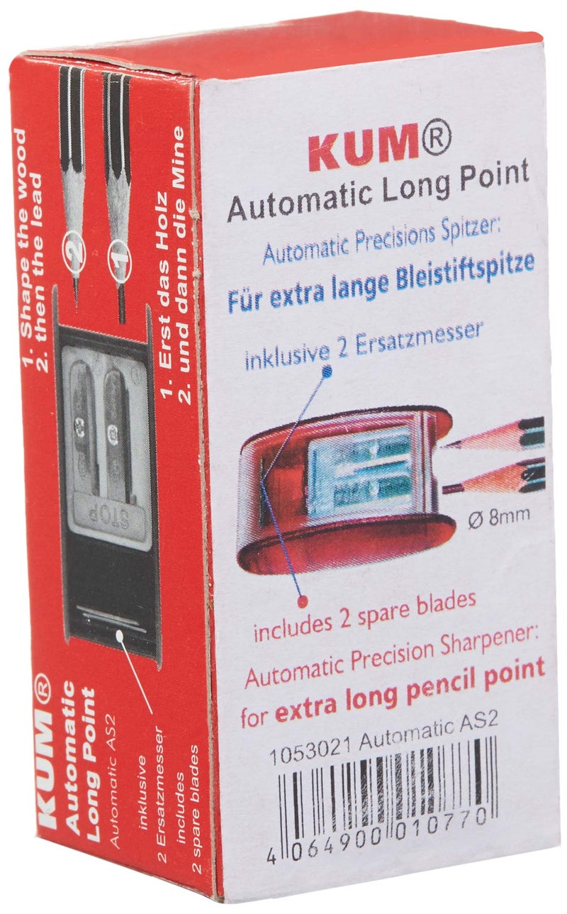 Kum AS2, Two Hole Automatic Long Point Pencil Sharpener, Mfg Part Number 1053021 (Extra lids not Included) - Image 4