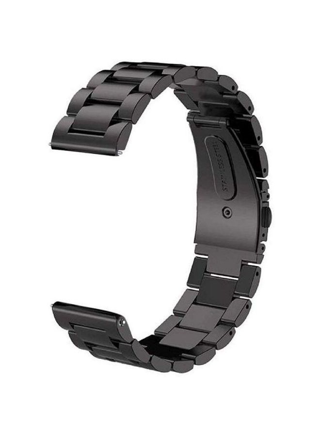 NIBEMINENT Metal Replacement Strap For Samsung Gear S3 Frontier/Classic/Galaxy Band (R800) Black - Image 2