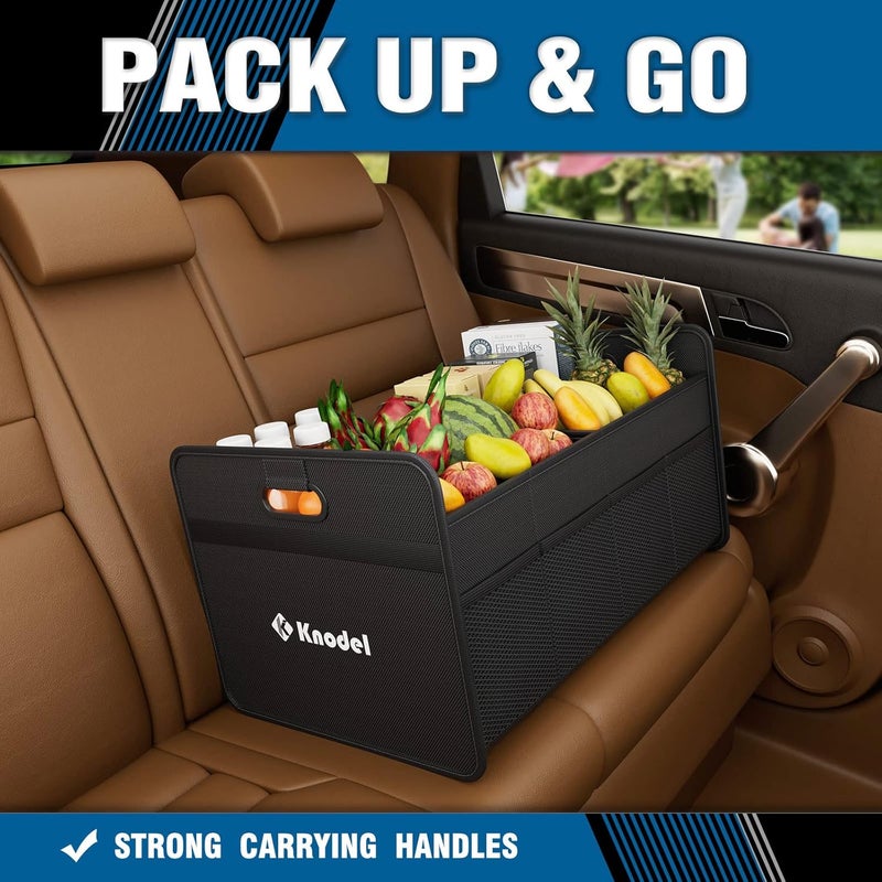 K KNODEL Car Trunk Organizer - Medium, Black - Image 5
