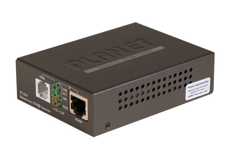 PLANET VC-231 Single port 100/100 Mbps Ethernet to VDSL2 Converter - 30a profile - Image 1